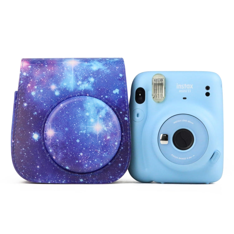 Painted Series Camera Bag with Shoulder Strap for Fujifilm Instax mini 11(Shining Starry Sky)