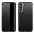 For Samsung Galaxy S21 FE Shockproof Horizontal Flip Plain Leather Phone Case(Black) - free shipping - PMC TechLife - Order now!