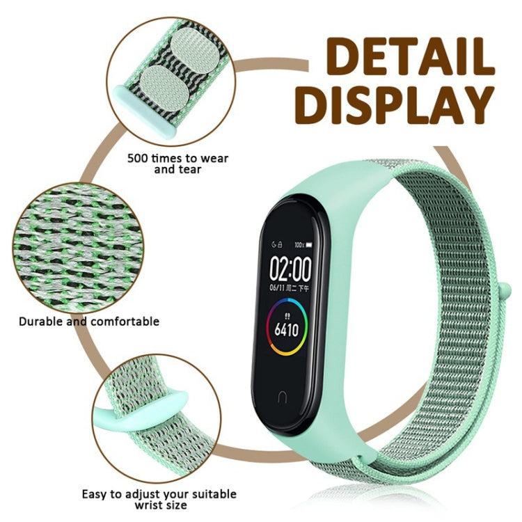 For Xiaomi Mi Band 6 Nylon Weave Watch Bands(Official Black)