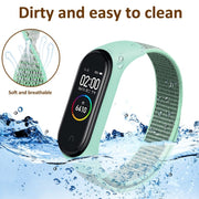 For Xiaomi Mi Band 6 Nylon Weave Watch Bands(Official Black)