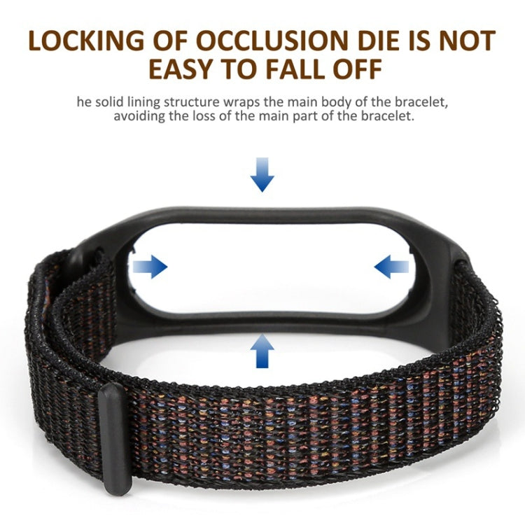 For Xiaomi Mi Band 6 Nylon Weave Watch Bands(Official Black)