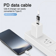 JOYROOM S-H152 3A USB Male to USB-C / Type-C Female OTG Adapter(Black)