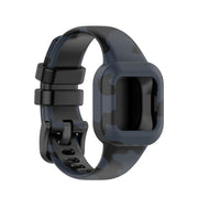 Compatible with Garmin Vivofit JR3 Silicone Printing Watch Band(Camouflage Gray)