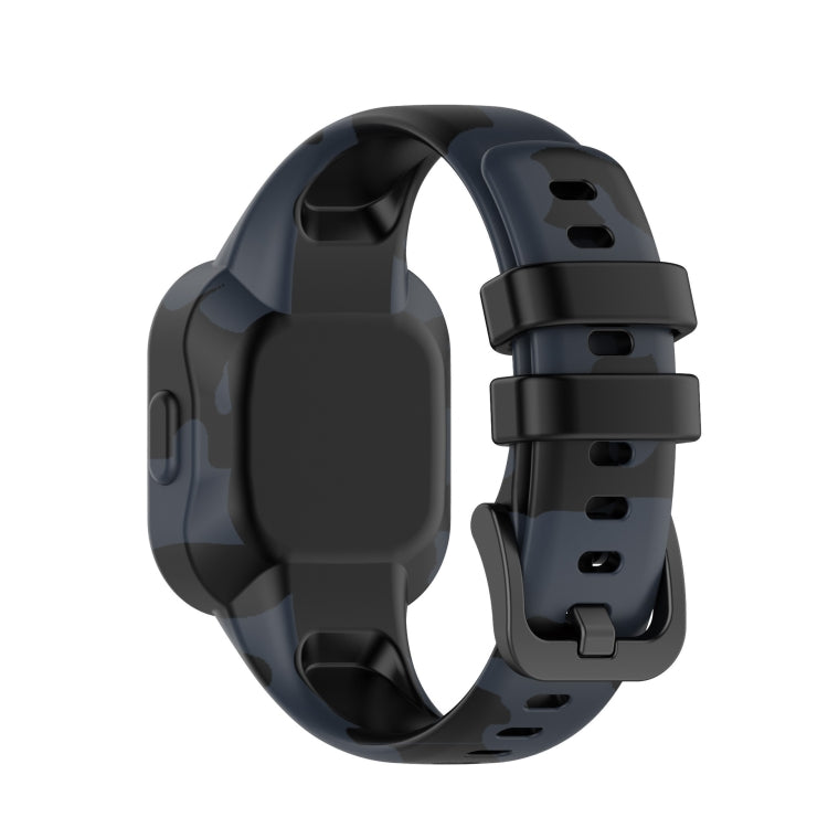 Compatible with Garmin Vivofit JR3 Silicone Printing Watch Band(Camouflage Gray)