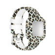 Compatible with Garmin Vivofit JR3 Silicone Printing Watch Band(Leopard)