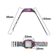 Compatible with Garmin Vivofit JR3 Silicone Printing Watch Band(Leopard)