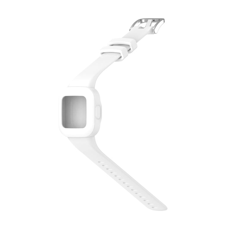 Compatible with Garmin Vivofit JR3 Silicone Pure Color Watch Band(White)