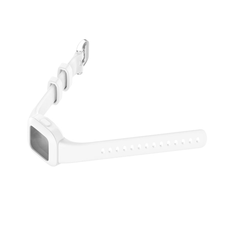 Compatible with Garmin Vivofit JR3 Silicone Pure Color Watch Band(White)