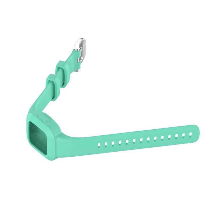 Compatible with Garmin Vivofit JR3 Silicone Pure Color Watch Band(Teal)