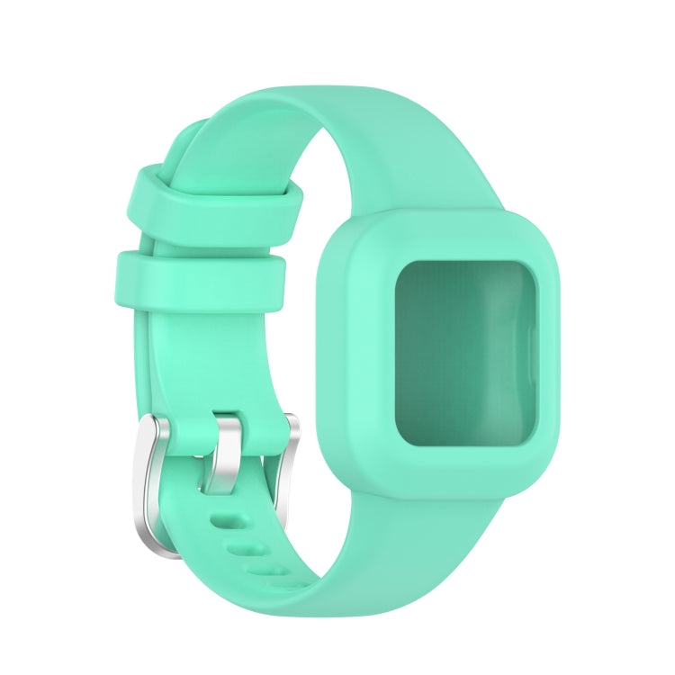 Compatible with Garmin Vivofit JR3 Silicone Pure Color Watch Band(Teal)