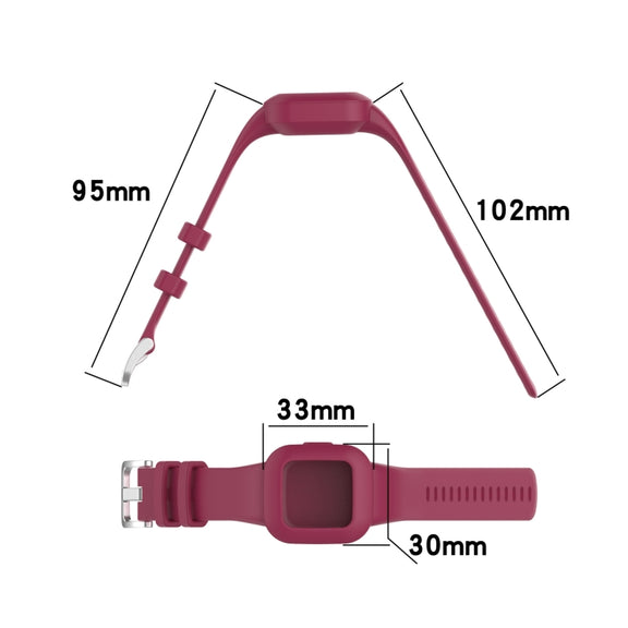 Compatible with Garmin Vivofit JR3 Silicone Pure Color Watch Band(White)
