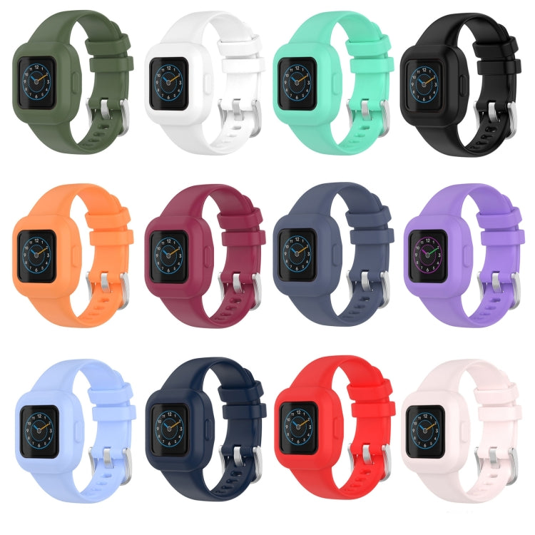 Compatible with Garmin Vivofit JR3 Silicone Pure Color Watch Band(Teal)