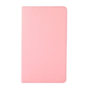 For Samsung Galaxy A7 Lite T220 360 Degree Rotation Litchi Texture Flip Leather Case with Holder(Pink)