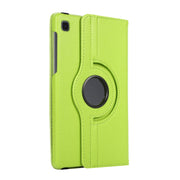 For Samsung Galaxy A7 Lite T220 360 Degree Rotation Litchi Texture Flip Leather Case with Holder(Green)
