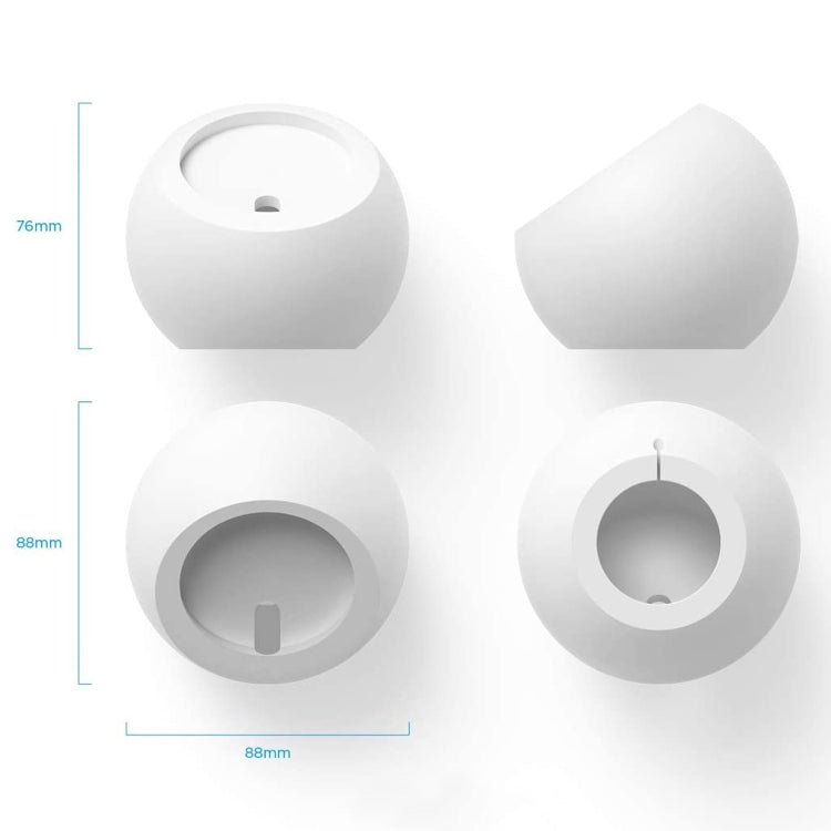 Silicone Pellet Magsafe Magnetic Charger Holder for iPhone 12 Series(White)