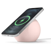 Silicone Pellet Magsafe Magnetic Charger Holder for iPhone 12 Series(Pink)