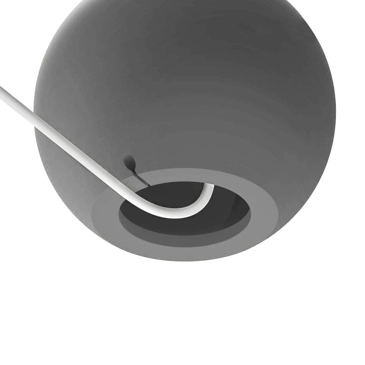 Silicone Pellet Magsafe Magnetic Charger Holder for iPhone 12 Series(Grey)
