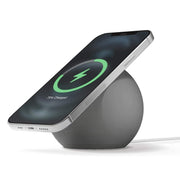 Silicone Pellet Magsafe Magnetic Charger Holder for iPhone 12 Series(Grey)