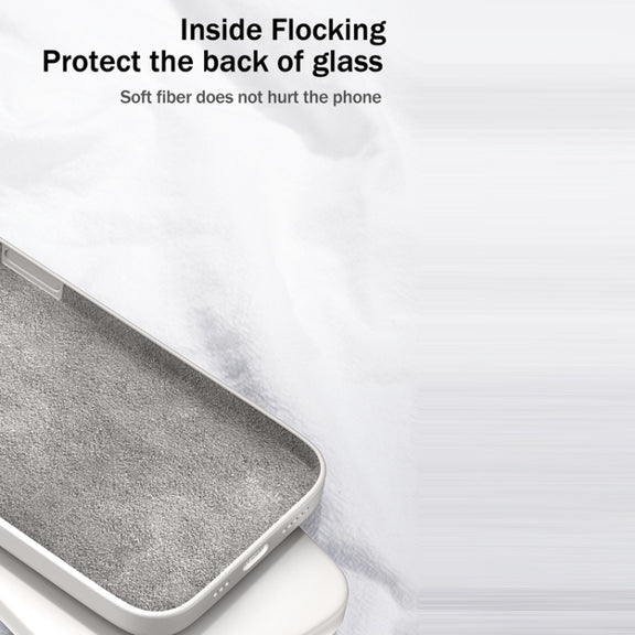 For Samsung Galaxy A50 Solid Color Imitation Liquid Silicone Straight Edge Dropproof Full Coverage Protective Case(Matcha Green)