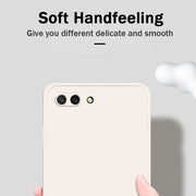 For Honor 10 Solid Color Imitation Liquid Silicone Straight Edge Dropproof Full Coverage Protective Case(Blue)