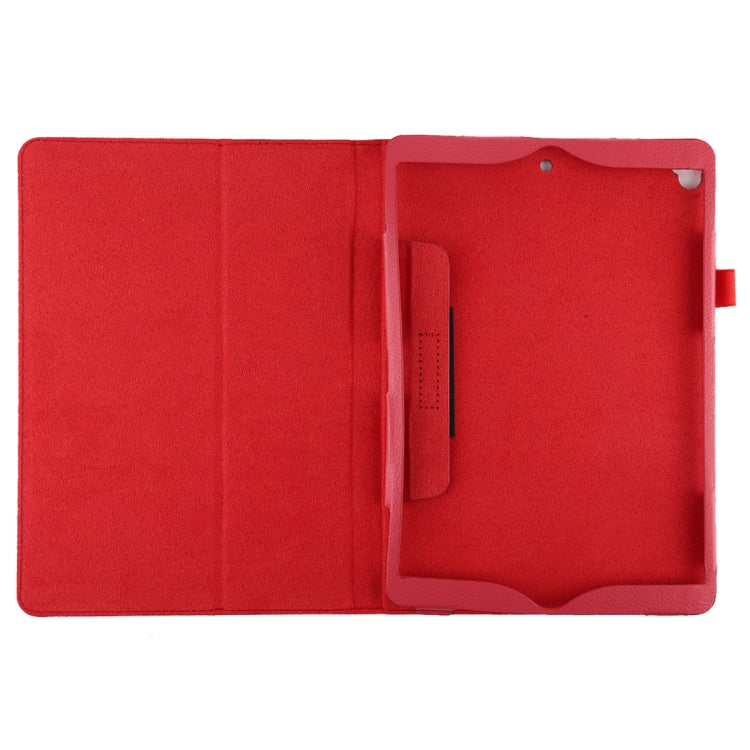 Litchi Texture Horizontal Flip Leather Case with Holder For iPad 10.5 / iPad 10.2 2021 / 2020 / 2019(Red)