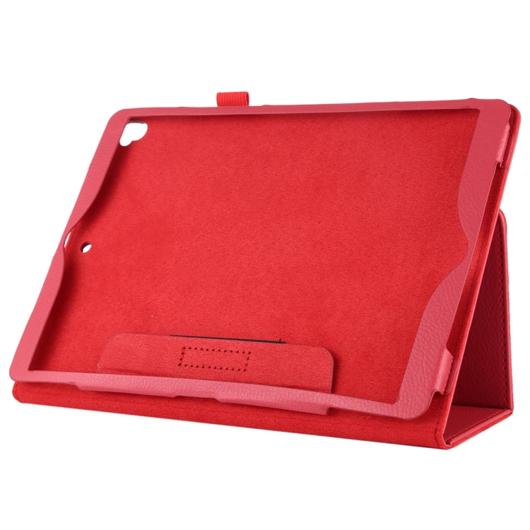 Litchi Texture Horizontal Flip Leather Case with Holder For iPad 10.5 / iPad 10.2 2021 / 2020 / 2019(Red)