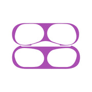 For Apple AirPods Pro Wireless Earphone Protective Case Metal Protective Sticker(Purple)