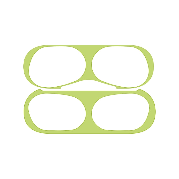 For Apple AirPods Pro Wireless Earphone Protective Case Metal Protective Sticker(Green)