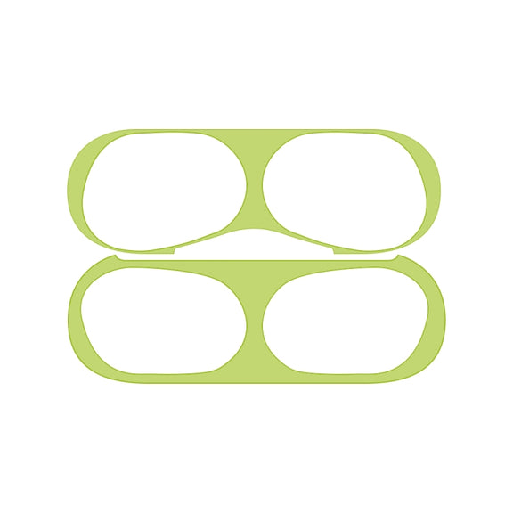 For Apple AirPods Pro Wireless Earphone Protective Case Metal Protective Sticker(Green)