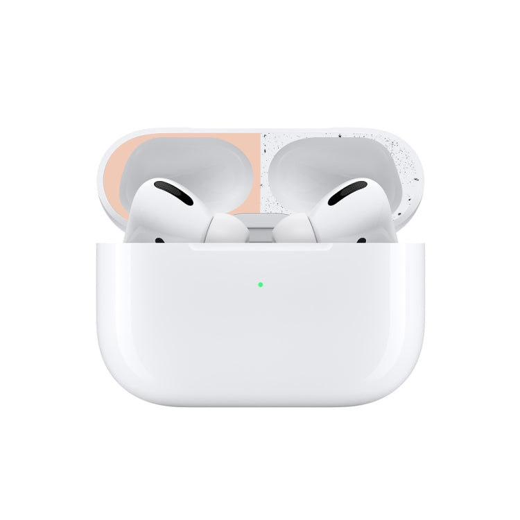 For Apple AirPods Pro Wireless Earphone Protective Case Metal Protective Sticker(Green)
