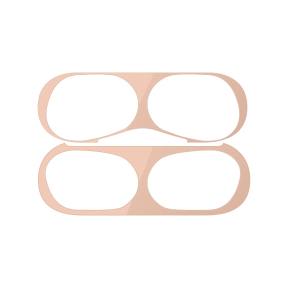 For Apple AirPods Pro Wireless Earphone Protective Case Metal Protective Sticker(Flesh Color)