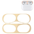 For Apple AirPods Pro Wireless Earphone Protective Case Metal Protective Sticker(Gold) - Protective Sticker by PMC TechLife | Online Shopping South Africa | PMC TechLife