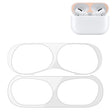 For Apple AirPods Pro Wireless Earphone Protective Case Metal Protective Sticker(Silver) - Protective Sticker by PMC TechLife | Online Shopping South Africa | PMC TechLife