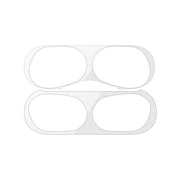 For Apple AirPods Pro Wireless Earphone Protective Case Metal Protective Sticker(Silver)