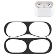 For Apple AirPods Pro Wireless Earphone Protective Case Metal Protective Sticker(Black) - Protective Sticker by PMC TechLife | Online Shopping South Africa | PMC TechLife