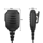 RETEVIS RS-114 IP54 Water-resistant 2 Pin Speaker Microphone for H777/RT21/RT27