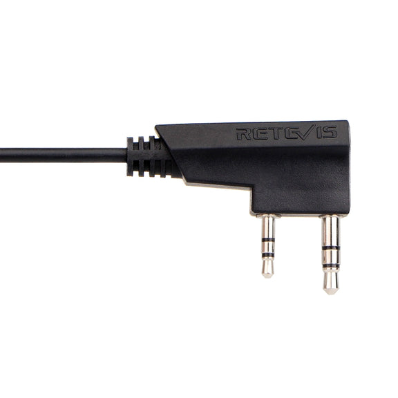RETEVIS TCK01 Kenwood 2 Pin to 3.5mm Female Mobile Phone Audio Earphone Transfer Cable for RT21/RT22/RT24/RT7/RT27/H777
