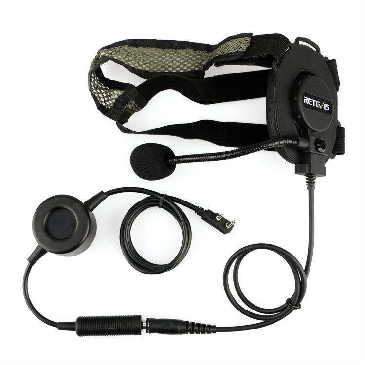 RETEVIS EH060K 2 Pin PPT Water-resistant Tactical Military Headphone Microphone
