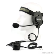 RETEVIS EH060K 2 Pin PPT Water-resistant Tactical Military Headphone Microphone