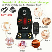 5 Massage Heads 8 Modes Car / Household Multifunctional Whole Body Cervical Massage Seat Cushion, Plug Type:AU Plug(Black)