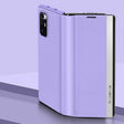 For Xiaomi Mi Mix Fold Matte First Layer Cowhide Folding Leather Case(Purple) - Xiaomi Cases by PMC TechLife | Online Shopping South Africa | PMC TechLife