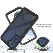 For Samsung Galaxy S21 FE Starry Sky Solid Color Series Shockproof PC + TPU Protective Case(Red)
