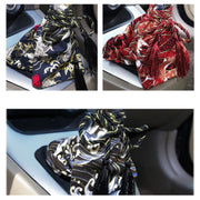 Car Personality Gear Cover Automatic Manual Gear Lever Dustproof Cover(Koi Black)
