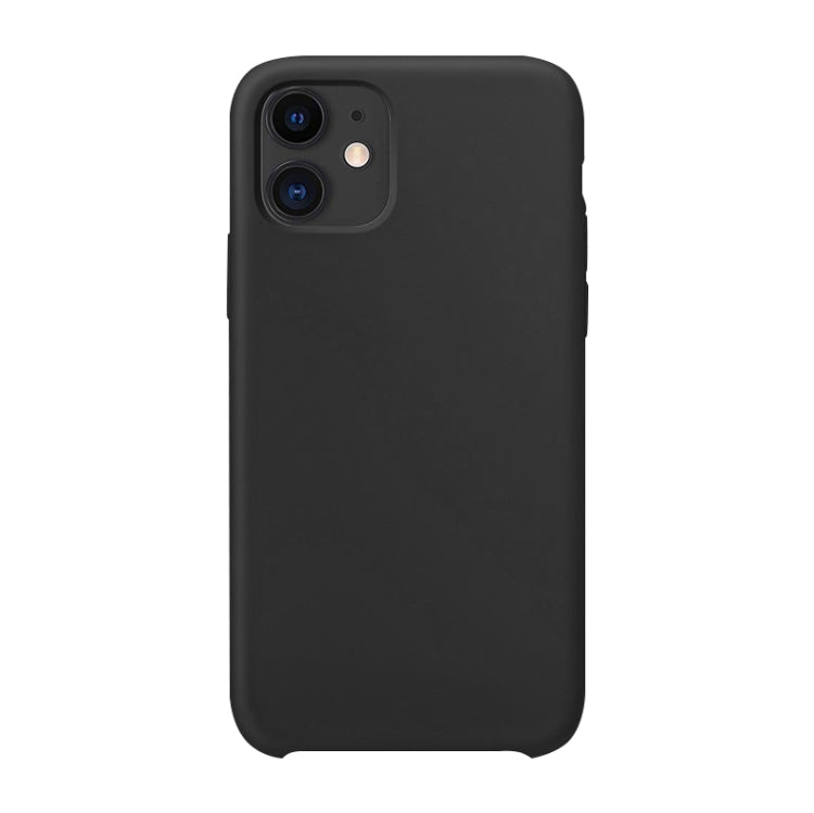 For iPhone 12 / 12 Pro Ultra-thin Liquid Silicone Protective Case(Black)