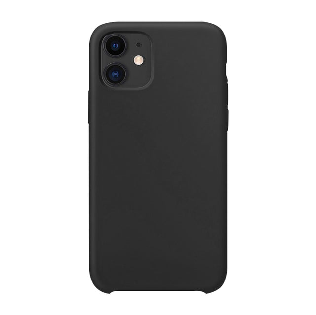 For iPhone 12 / 12 Pro Ultra-thin Liquid Silicone Protective Case(Black)