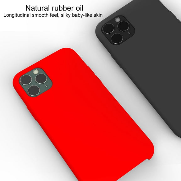 For iPhone 12 / 12 Pro Ultra-thin Liquid Silicone Protective Case(Black)