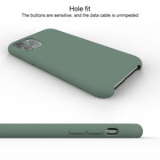 For iPhone 12 / 12 Pro Ultra-thin Liquid Silicone Protective Case(Black)