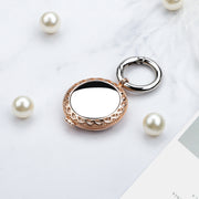 Copper Jewelry Style Shockproof Protective Cover Case with Keychain Hook Loop For AirTag(Rose Gold)