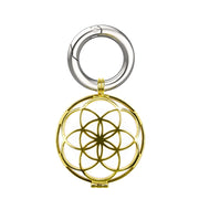 Copper Jewelry Style Shockproof Protective Cover Case with Keychain Hook Loop For AirTag(Gold)