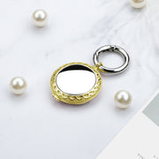 Copper Jewelry Style Shockproof Protective Cover Case with Keychain Hook Loop For AirTag(Gold)